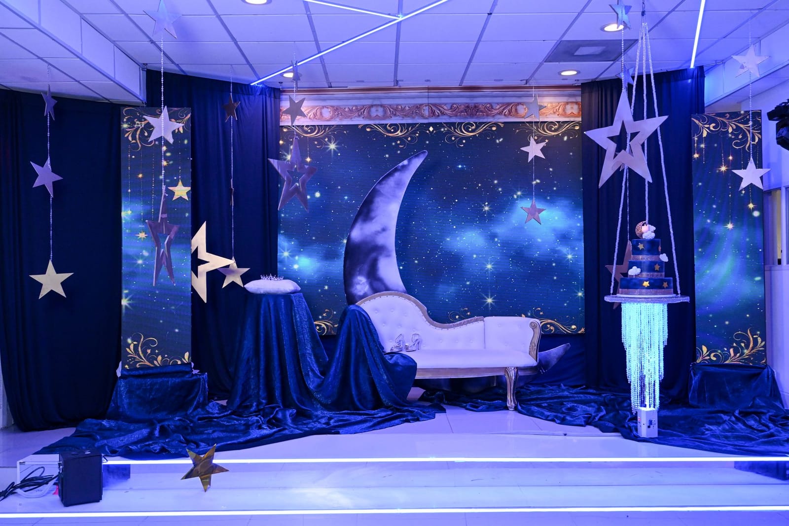 Cielo estrellado: proyección en el salón de Diamond